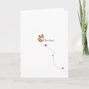 Kawaii Corgi Pun Valentine Card