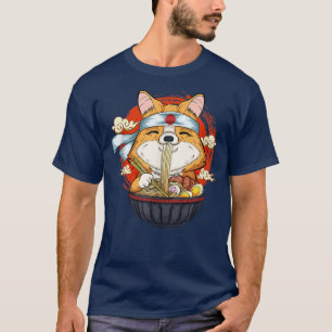Kawaii Corgi Ramen Cute Japanese Dog Lover Manga A T-Shirt