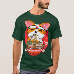 Kawaii Corgi Ramen Cute Japanese Manga Anime Gift T-Shirt