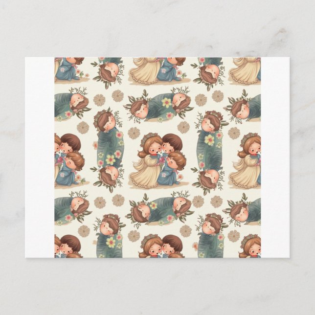 Kawaii Couple Postcard (Front)