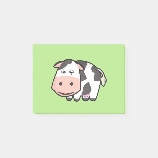 Kawaii Cow Post-it Notes (Front)