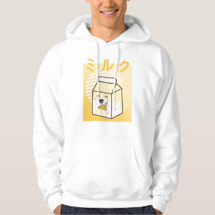 Kawaii Cow Retro Japanese Bananas Milk Hoodie