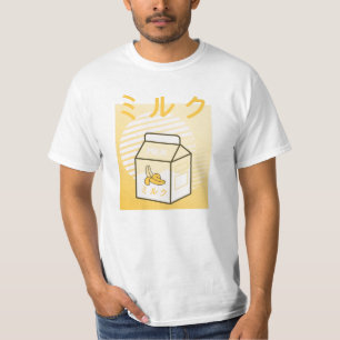 Kawaii Cow Retro Japanese Bananas Milk T-Shirt