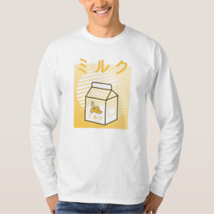 Kawaii Cow Retro Japanese Bananas Milk T-Shirt
