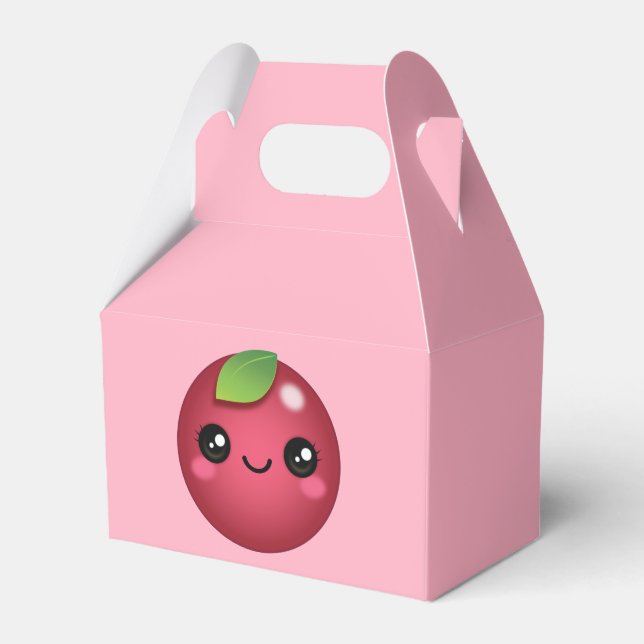 Kawaii Cranberry Favour Box (Front Side)