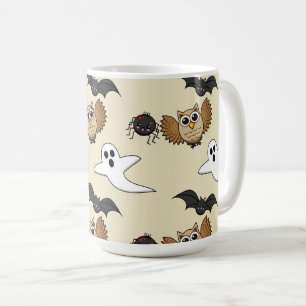 Kawaii Creepy Night Creatures Set Coffee Mug