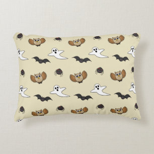 Kawaii Creepy Night Creatures Set Decorative Cushion