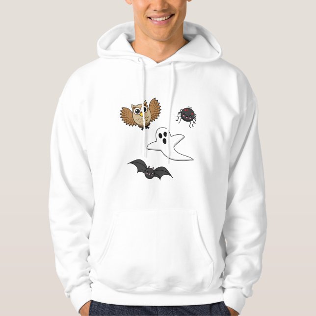 Kawaii Creepy Night Creatures Set Hoodie (Front)