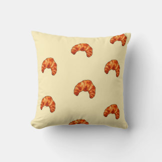 Kawaii croissant pillow|French bakery decor Cushion