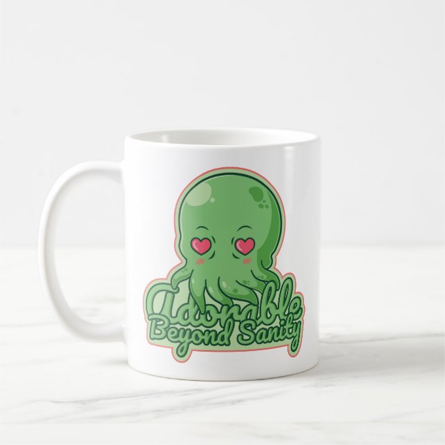 Kawaii Cthulhu Coffee Mug (Left)
