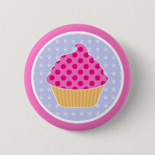 Kawaii Cupcake 6 Cm Round Badge