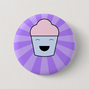 Kawaii Cupcake Button