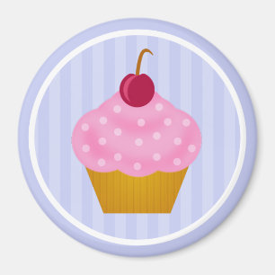 Kawaii Cupcake Cherry Magnet