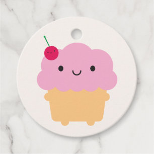 Kawaii Cupcake Favour Tags