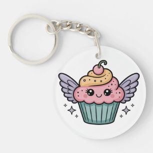 Kawaii Cupcake Key Ring