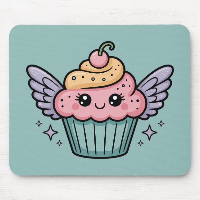  Kawaii Cupcake Mouse Mat (Front)