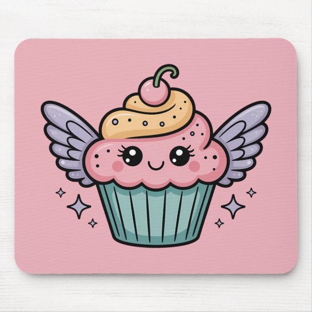  Kawaii Cupcake Mouse Mat (Front)