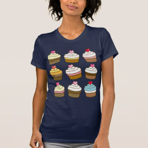 kawaii cupcake pattern T-Shirt
