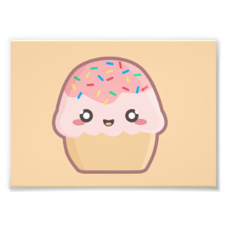 Kawaii cupcake photo print