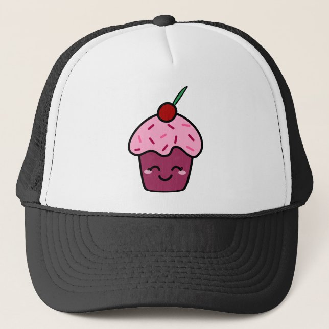 Kawaii Cupcake Trucker Hat (Front)