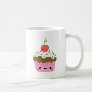 Kawaii Cupcake with Cherry on Top Coffee Mug