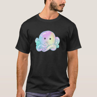 Kawaii Cute Aesthetic Happy Pastel Galaxy Octopus T-Shirt