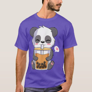 Kawaii Cute Anime Panda Otaku Japanese Bubble Boba T-Shirt