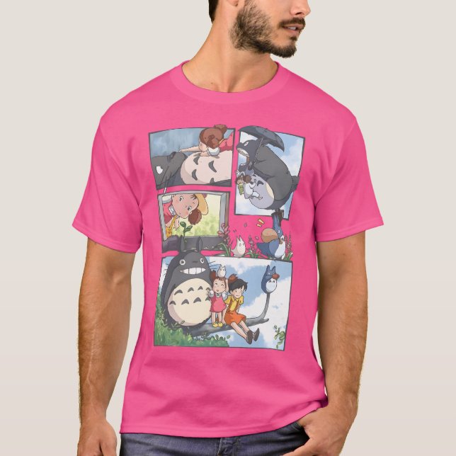Kawaii  Cute Art Monster Go -Ghiblis- Flying Away  T-Shirt (Front)