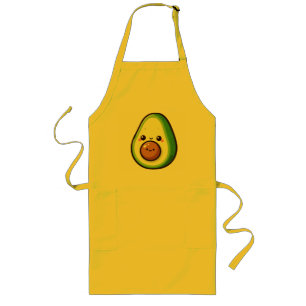 Kawaii Cute Avocado Long Apron