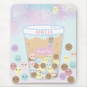 Kawaii Cute Bubble Pearl Milk Tea Tapioca Boba Mouse Mat