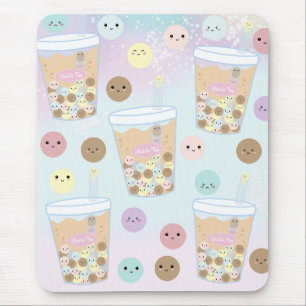 Kawaii Cute Bubble Pearl Milk Tea Tapioca Drink Mouse Mat
