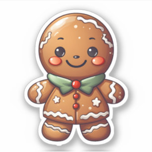 Kawaii Cute Christmas Gingerbread Baked With Love