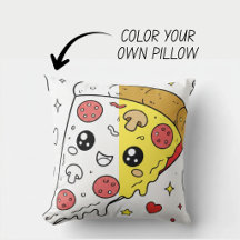 Kawaii Cute Colouring Book Pillow
