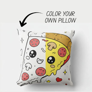 Kawaii Cute Colouring Book Pillow