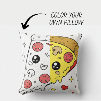 Kawaii Cute Colouring Book Pillow