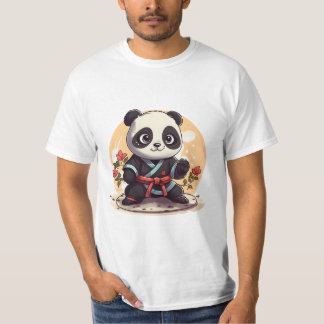 kawaii cute cool karate panda T-Shirt