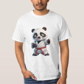 kawaii cute cool karate panda T-Shirt