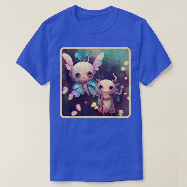 Kawaii Cute Faye Chibis Faeries Kawaii Fairy Fae J T-Shirt (Design Front)