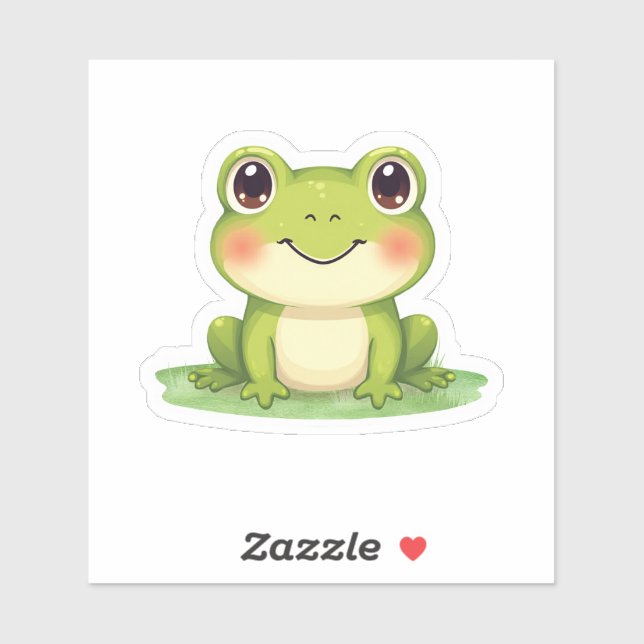 Kawaii Cute Frog Sticker  (Sheet)
