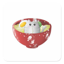 Kawaii cute funny japanese anime cat in a noodles