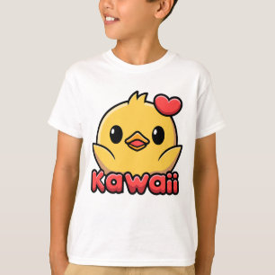 Kawaii! Cute Kawaii Baby Chick Cartoon T-Shirt