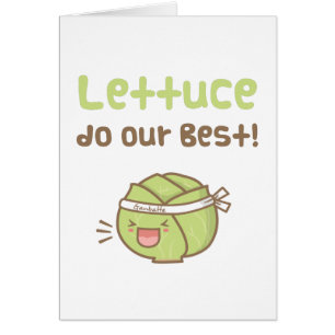 Kawaii Cute Lettuce Do Our Best Food Pun Humour