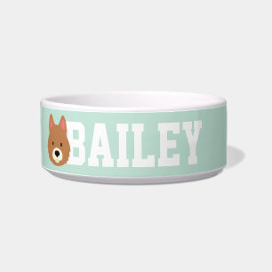 Kawaii Cute Little Puppy Dog. Shiba Inu. Bowl