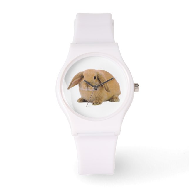 Kawaii Cute Lop Bunny Rabbit Watch (Front)