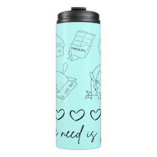 kawaii cute Love Thermal Tumbler