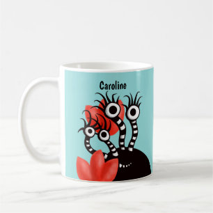 Kawaii Cute Monster Kids Name Coffee Mug