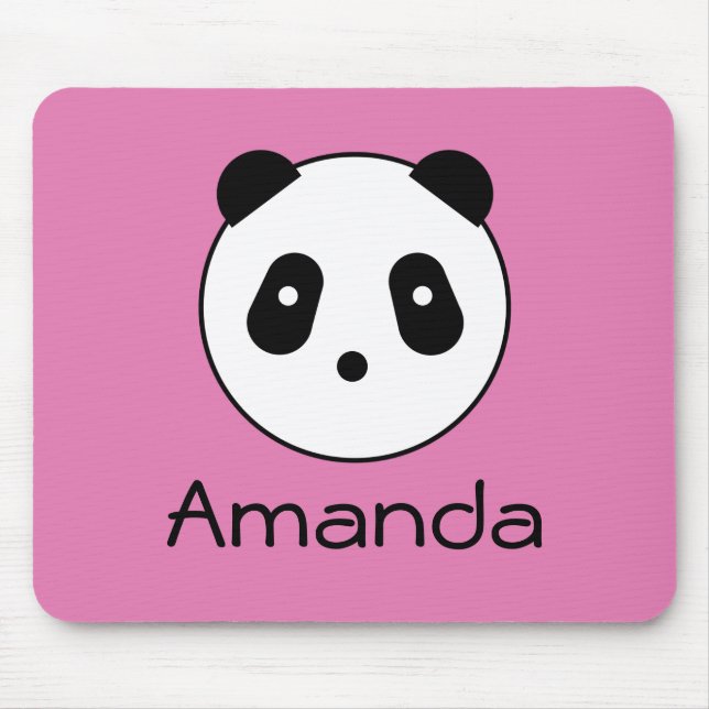 Kawaii ~ Cute Panda Face Mouse Mat (Front)