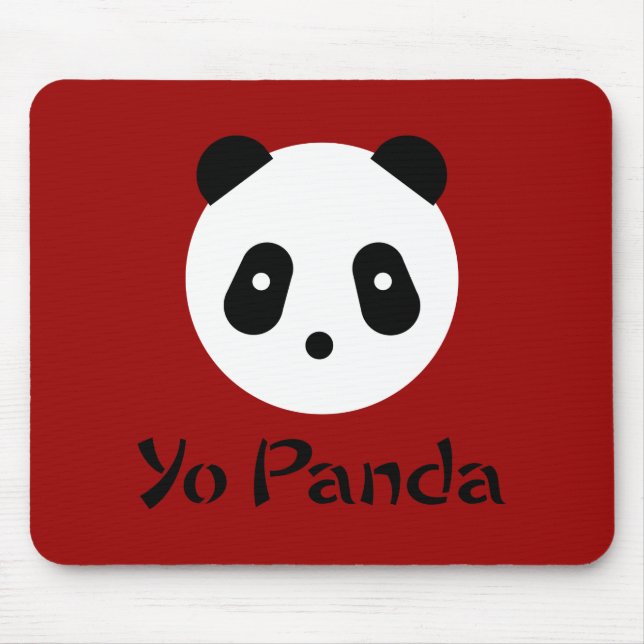 Kawaii ~ Cute Panda Face Mouse Mat (Front)