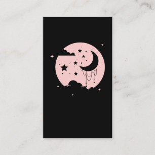 Kawaii Cute Pastel Goth Moon Business Card