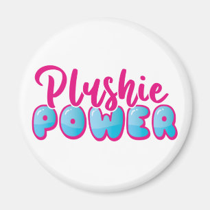 Kawaii Cute Pink Blue Plushie Power Magnet